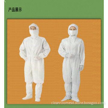 Oem White Anti Static Clean Room Garments Jackets For Labs